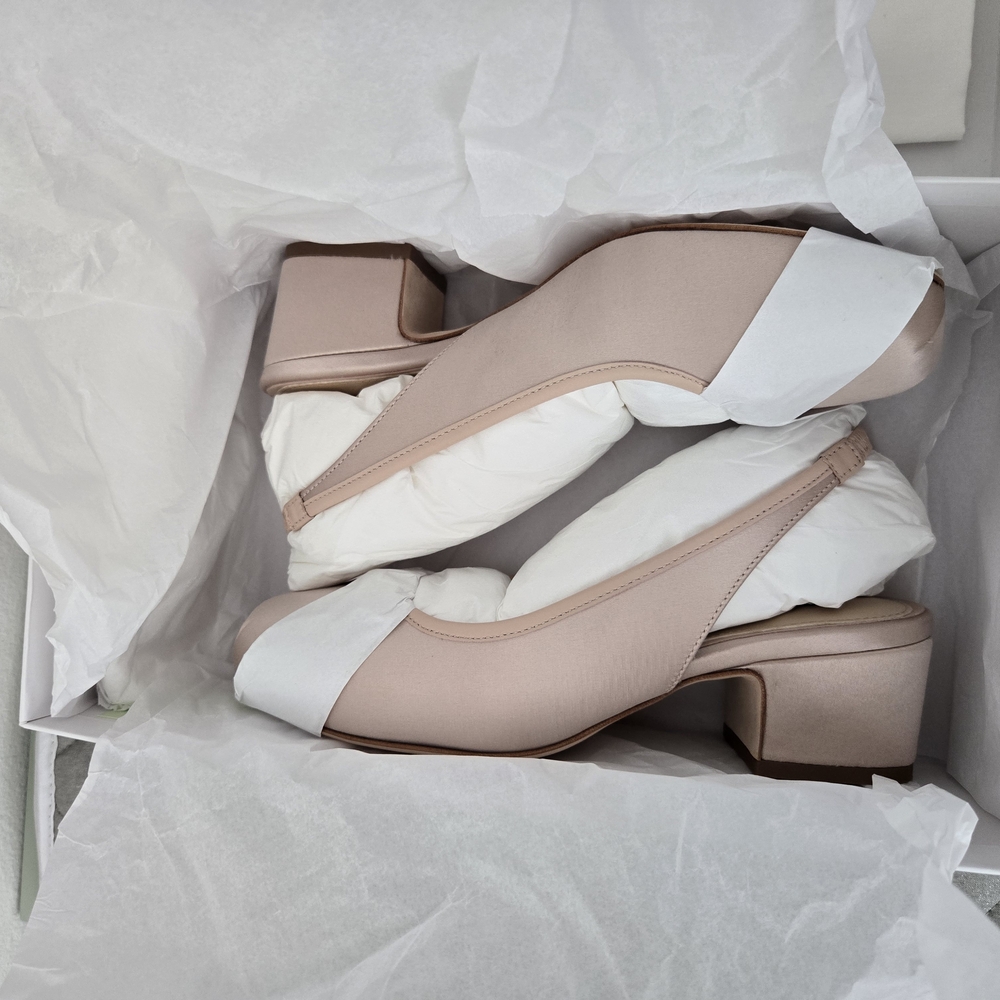 Sandy Liang Slingback 45 in Ballet Satin Size EU37 US6.5